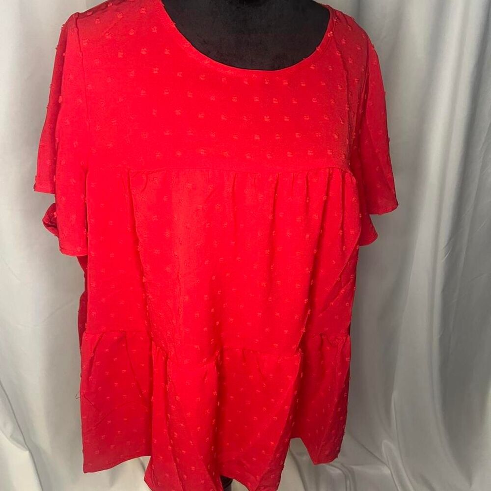 Shein Women's Red Blouse